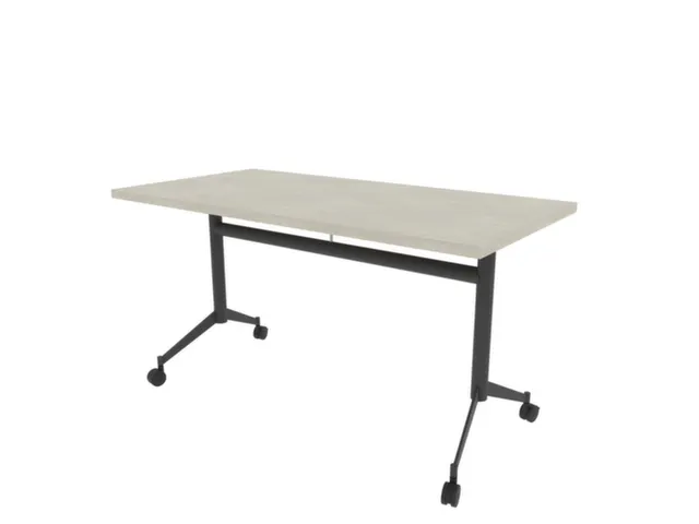 klaptafel,HxBxD 750x1400x700mm,hoekig,T-voet donkergrijs,ovale buis