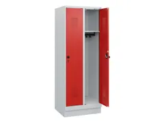 schoollocker,HxBxD 1630x600x500mm,2vak,vak B 300mm,draaigrendel,sokkel