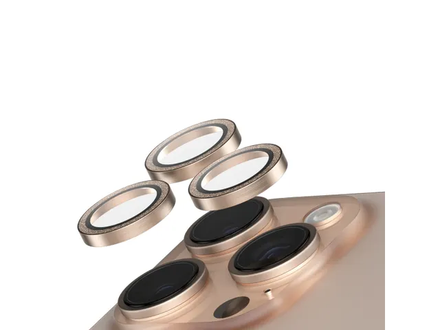 PanzerGlass SAFE. by Camera Lens Protector Glitter Gold iPhone 16 P