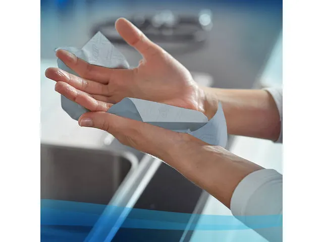 Scott 6696 handdoekrol Slimroll Airflex 1-laags Blauw 190mtr/20cm 6rol