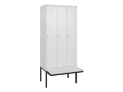 locker voor scheiding van kleding,HxBxD 2120x900x815mm,3vak
