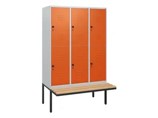 Dubbeldekse dekenkist,HxBxD 1950x1200x815mm,3x2vak.,vak B 400mm - 1