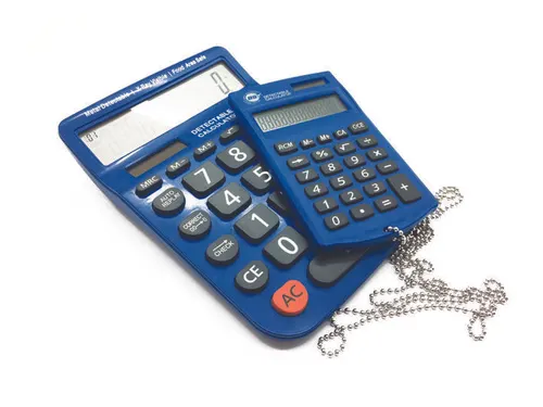 BST Dual detectable desktop calculator blauw