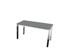 vergadertafel,HxBxD 740x1400x700mm,rechthoekig,MS-donkergrijs