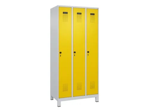 locker voor scheiding van kleding,HxBxD 1950x900x500mm,3vak