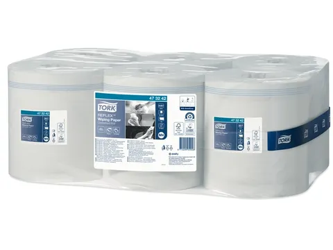 Poetspapier Tork M4 Reflex Advanced 1-laags 857 vel wit 473242