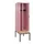 locker met bank,voor scheiding van kleding,HxBxD 2120x600x815mm,2vak