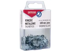 Punaises, Argent, Boîte Suspendue Plastique De 100 Pièces