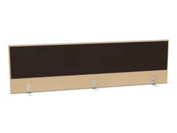 opzetpaneel,v. bureau,aanbouw achter,B 2000mm,NE-esdoorn,BN2036-bruin