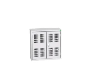 wandkast 800x800x350mm 2xStalen bodem sokkel Ral 7035 front Ral 7035 - 1