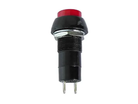R18-25A Drukknop Off-(On) Rood 1A/125V