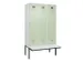locker met bank,voor scheiding van kleding,HxBxD 2120x1200x815mm,3vak
