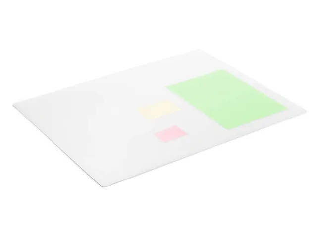 Schrijfonderlegger Transparant 650x500 mm med siergroef PP