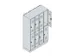 dubbeldekse locker,HxBxD 1950x1200x500mm,4x2vak.,vak B 300mm