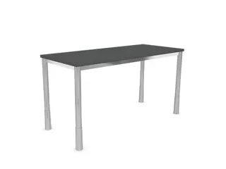 In hoogte verstelbaar bureau,HxBxD 720-840x1400x600mm,MS-donkergrijs - 2