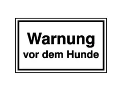 aanwijzingsbord,Waarschuwing voor honden,aluminium gemerkt,gemoffeld