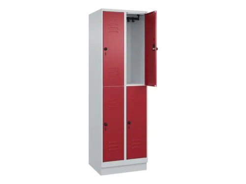 dubbeldekse locker,HxBxD 1950x600x500mm,2x2vak.,vak B 300mm