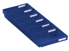 Stellingbak Extra Vlak Pp Hxbxd 65X240X500Mm Blauw