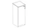 armoire de bureau,HxlxP 1545x400x445mm,MS-gris foncé