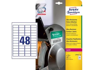 Avery Zweckform Ultra Resistente Etiketten 45.7x21.2mm wit 480 Stuks - 3