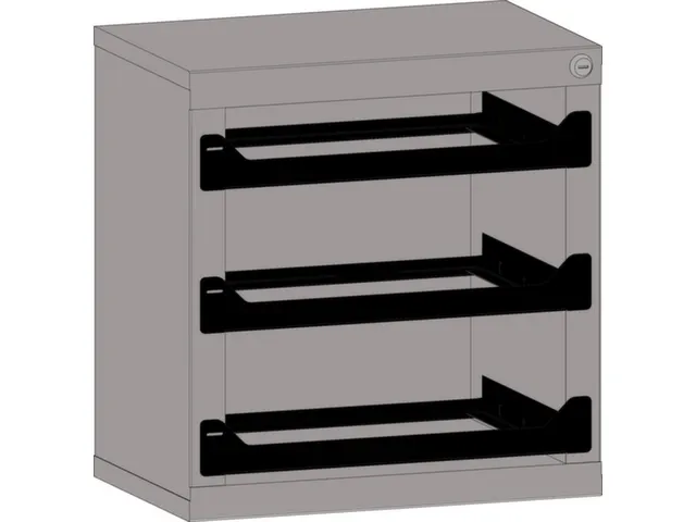 Opslagtoren Plaatstaal V Assortimentskoffers 1x 50x472x340mm