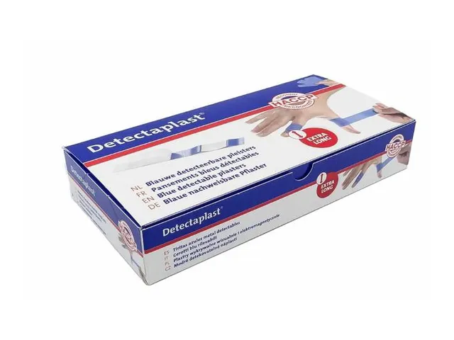 Detectaplast 8448 Textielpleister Elastisch Blauw 180x30mm 100 Stuks