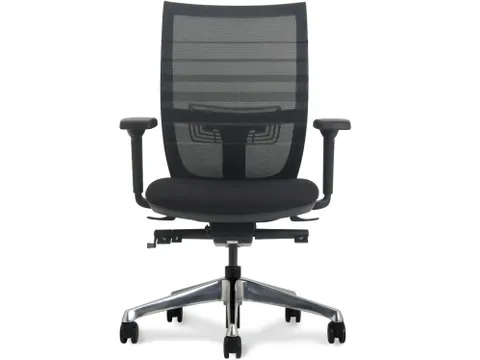 Bureaustoel Deluxe Lendensteun Zwart