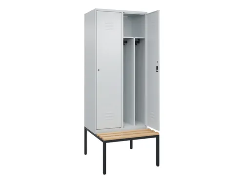 locker voor scheiding van kleding,HxBxD 2120x800x815mm,2vak