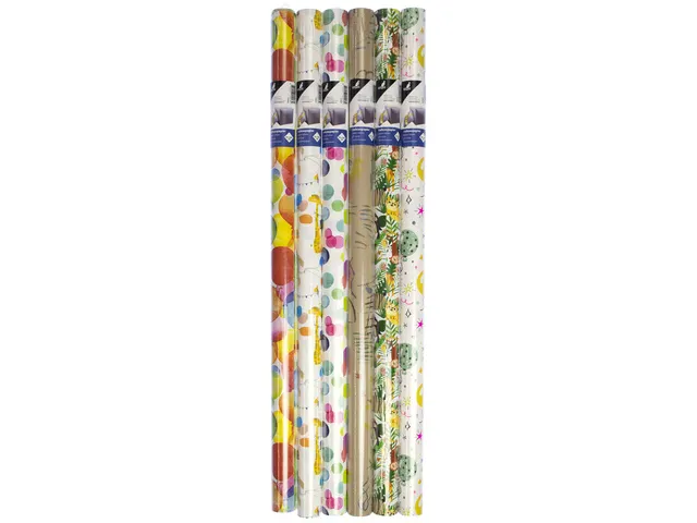 Cadeaupapier Kangaro kind dessins assorti, 70 x 200 cm