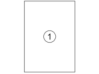 Etiket Rillstab 210x297mm A4 Wit 100stuks - 1