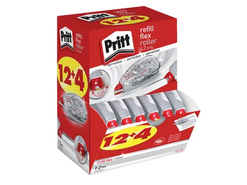 Correctieroller Pritt Flex Navulbaar 4.2mmx12m Doos 12+4 gratis