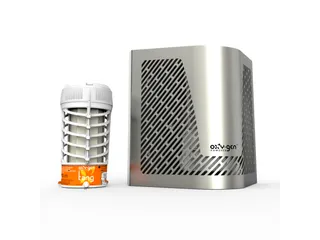 Luchtverfrisser Dispenser 432004 Euro Oxy-Gen anti-vandal RVS - 1