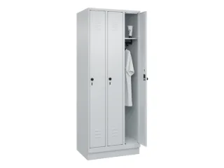 locker,HxBxD 1950x750x500mm,3vak,vak B 250mm,draaigrendel,sokkel - 3