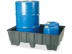 Opvangbak 2x 200l Opvangvol. 220l Pe 360x 1220x 820mm 9 Voeten