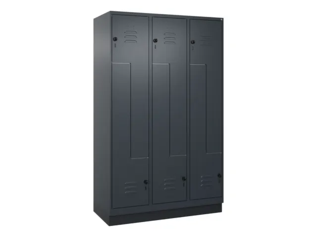 armoire vestiaire Z HxlxP 1950x1200x500mm larg. compart. 200/400mm