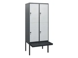 Dubbeldekse dekenkist,HxBxD 1950x800x815mm,2x2vak.,vak B 400mm