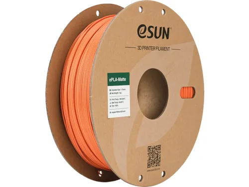 eSUN 3D printer Filament ePLA-Matte 1,75mm Mandarijn Oranje 1kg