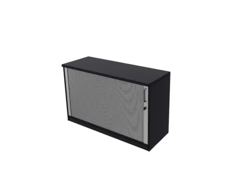 jaloeziedeurkast,HxBxD 720x1200x445mm,1xhouten vloer,1,5 OH,CC-zwart