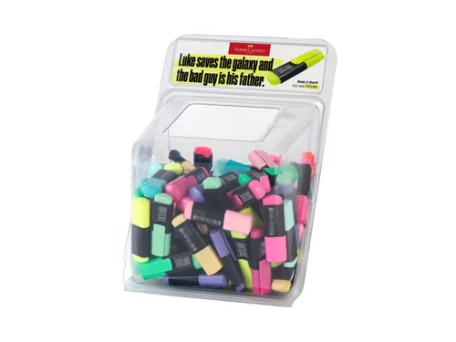 Markeerstift Faber-Castell TXTLNR mini 100st. ass. neon en pastel in d