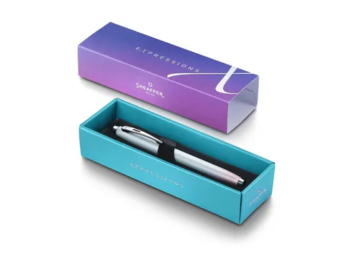 Rollerbal Sheaffer 100 9376 Expressions pearlised gradient chrome trim