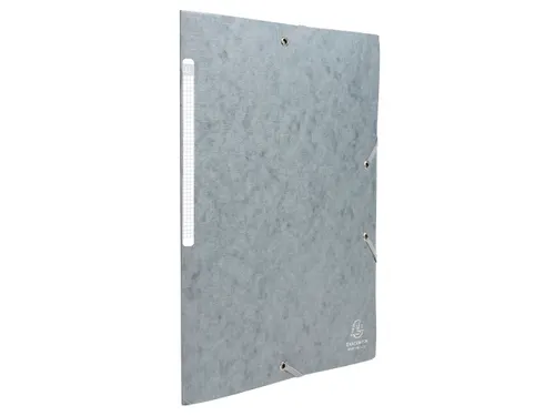 Elastomappen A4 glanskarton 3 kleppen monobloc-Grijs