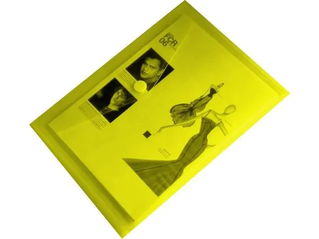 Documentenmap Met Velcro Sluiting A4 Geel Pak 10 Stuks