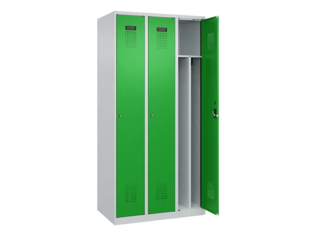 locker voor scheiding van kleding,HxBxD 1850x900x500mm,3vak