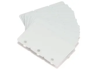 Zebra 104523-020 Premier PVC Driedelige Kaart Wit - 1