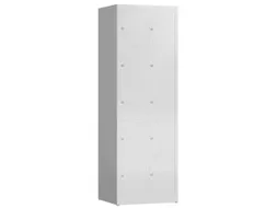 Lockerkast 1800x590x500mm 2x5 vakken cilinderslot, sokkel, RAL7035