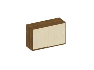 Schuifdeurkast 770x1200x430mm Romp Noten Decor Front Esdoorn - 1