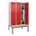 locker met bank,HxBxD 2120x1200x815mm,3vak,vak B 400mm,draaigrendel