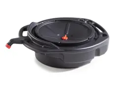 opvangbak,opvangvol. 14l,HxBxD 175x450x585mm,kunststof,grijs,rond