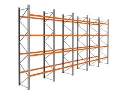 palletstelling,basis+4xaanbouw,HxBxD 4620x9725x1100mm,vakl. 3000kg