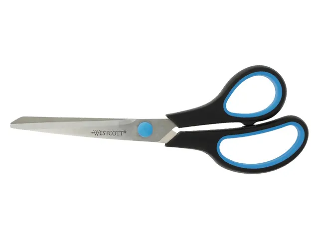 Easy grip jeu de 3 ciseaux 14/20/24,5cm noir/bleu acier inoxydable